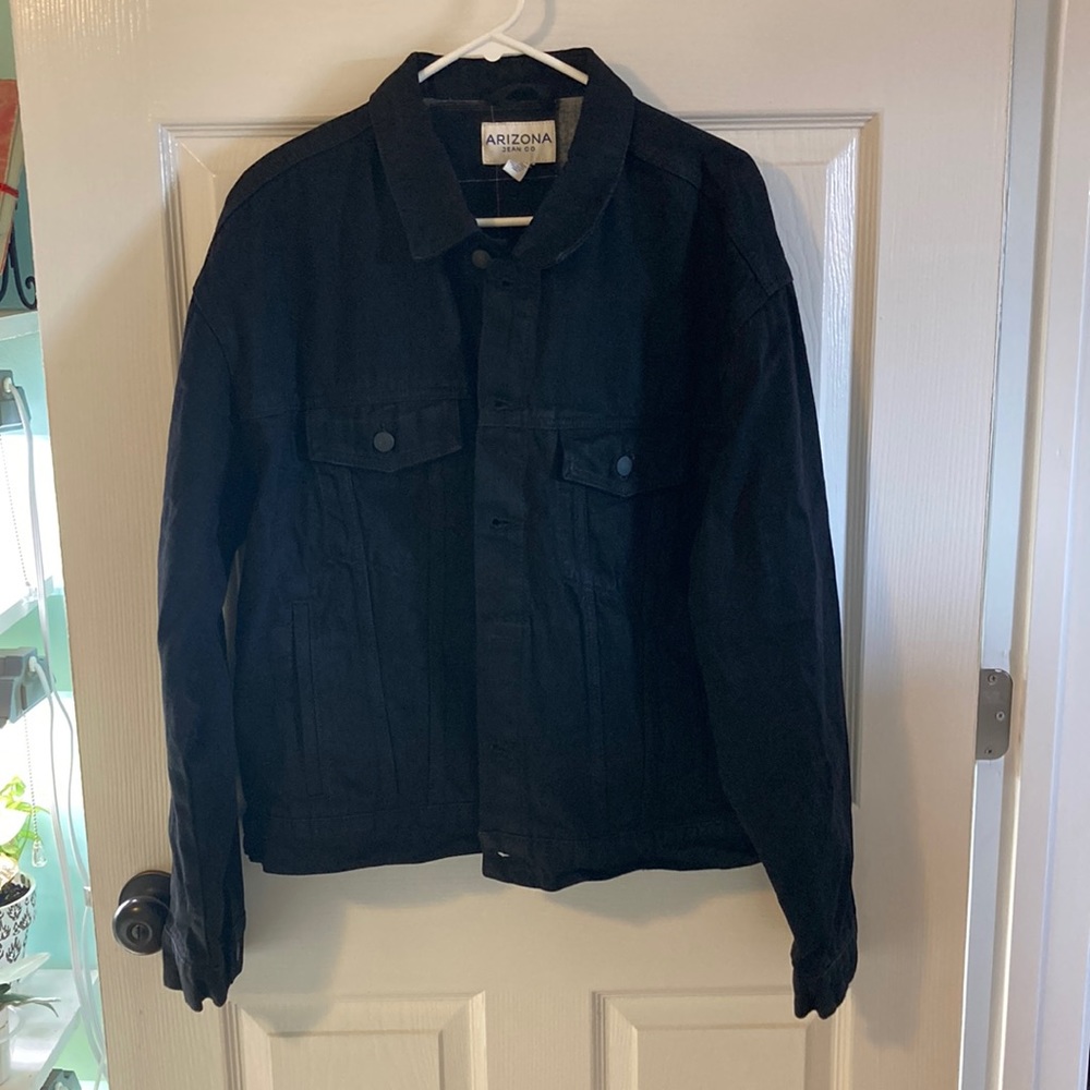 NWT Black Rinse Arizona Jean Co Denim Jacket
